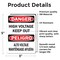 Signmission High Voltage Keep Out Bilingual Danger Sign, Vinyl Decal, 3.5in W x 5in L, 2PK OS-2PACK-DS-D-35-L-19391 - alternate 4